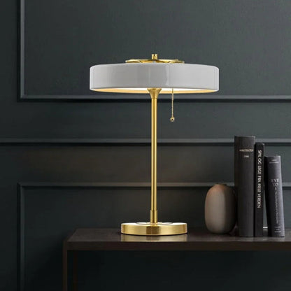 Lampe de Chevet Nordique Métal Noir et Doré