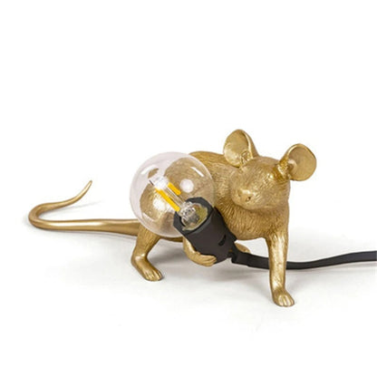 Lampe de Chevet Souris en Résine – Déco Originale
