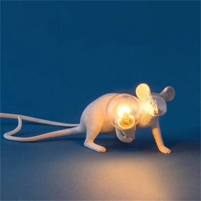 Lampe de Chevet Souris en Résine – Déco Originale