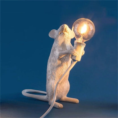 Lampe de Chevet Souris en Résine – Déco Originale