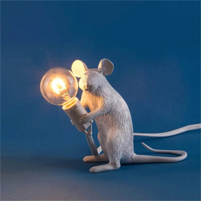 Lampe de Chevet Souris en Résine – Déco Originale
