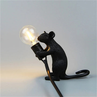 Lampe de Chevet Souris en Résine – Déco Originale