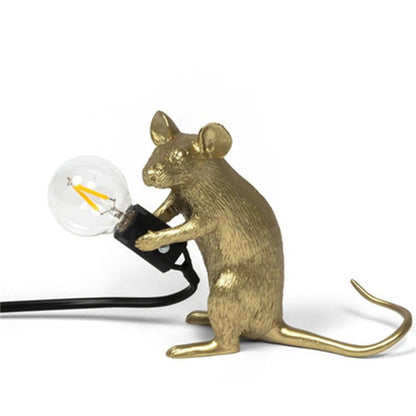 Lampe de Chevet Souris en Résine – Déco Originale