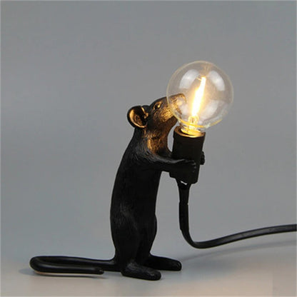 Lampe de Chevet Souris en Résine – Déco Originale