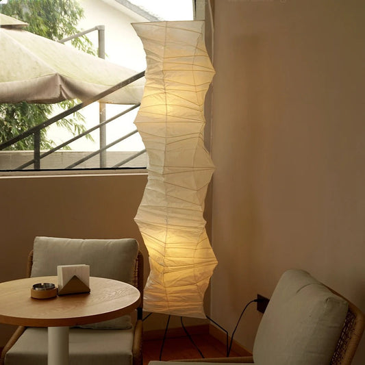 Lampadaire Papier de Riz – Design Japonais Aérien