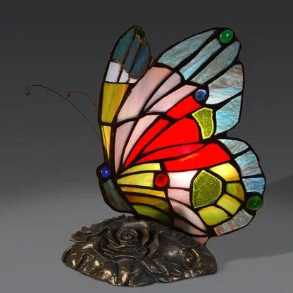 Lampe Tiffany Papillon Vintage – Art Nouveau Artisanal