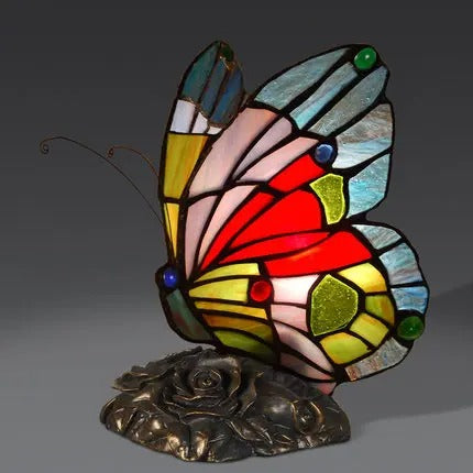 Lampe Tiffany Papillon Vintage – Art Nouveau Artisanal