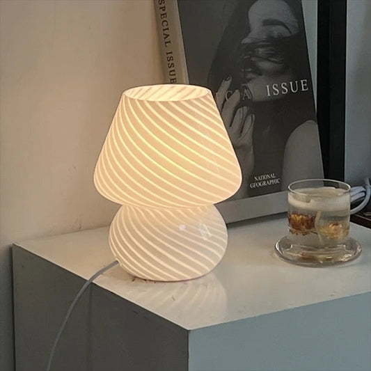 Lampe en Pâte de Verre Artisanale – H23 cm