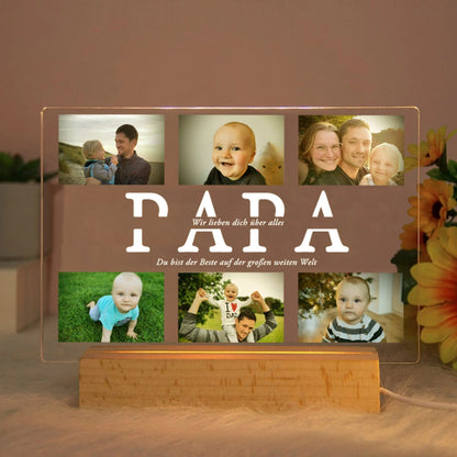 Lampe Personnalisée Acrylique – Photo & Prénom