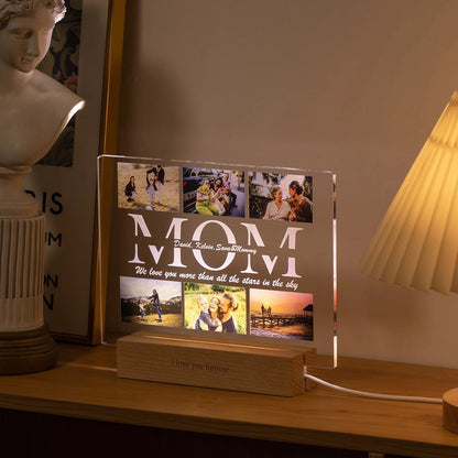 Lampe Personnalisée Acrylique – Photo & Prénom