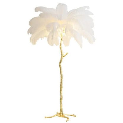 Lampe Plume d'Autruche – Décoration Luxe et Élégante