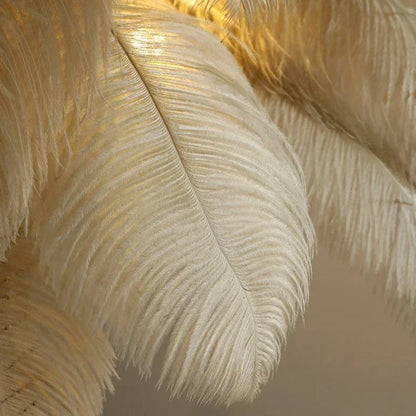 Lampe Plume d'Autruche – Décoration Luxe et Élégante