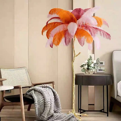 Lampe Plume d'Autruche – Décoration Luxe et Élégante