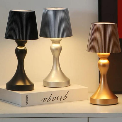 Lampe de Chevet Rechargeable Sans Fil en Métal