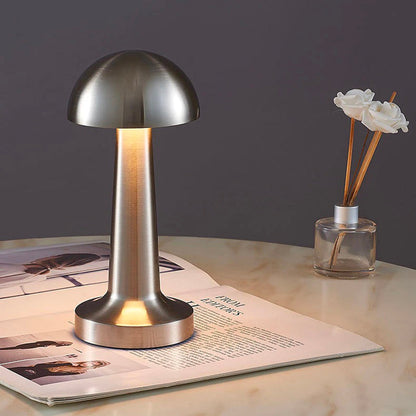 Lampe de Chevet Tactile Rechargeable en Métal