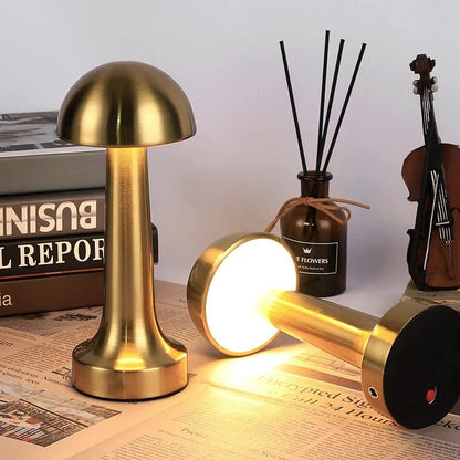 Lampe de Chevet Tactile Rechargeable en Métal