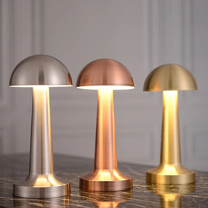 Lampe de Chevet Tactile Rechargeable en Métal