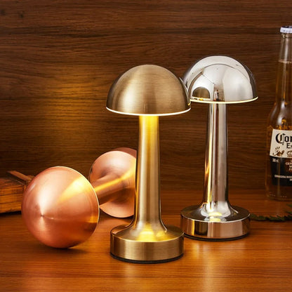 Lampe de Chevet Tactile Rechargeable en Métal