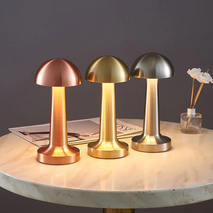 Lampe de Chevet Tactile Rechargeable en Métal