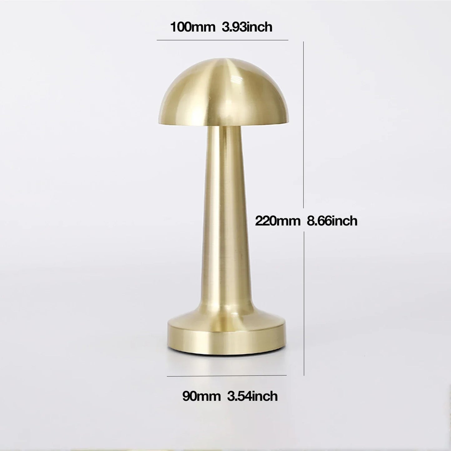 Lampe de Chevet Tactile Rechargeable en Métal