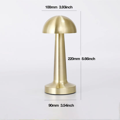 Lampe de Chevet Tactile Rechargeable en Métal