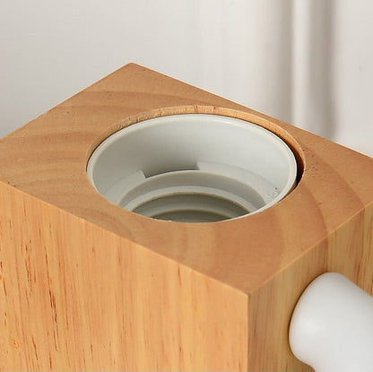 Lampe de chevet Robot en Bois – Déco Chambre Enfant