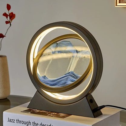 Lampe à Sable Mouvant – Art et Lumière en Mouvement