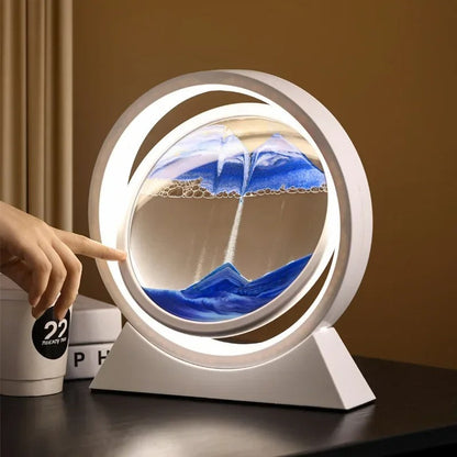 Lampe à Sable Mouvant – Art et Lumière en Mouvement