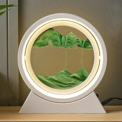 Lampe à Sable Mouvant – Art et Lumière en Mouvement