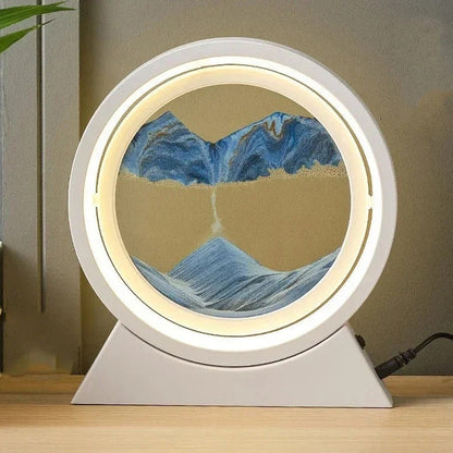 Lampe à Sable Mouvant – Art et Lumière en Mouvement