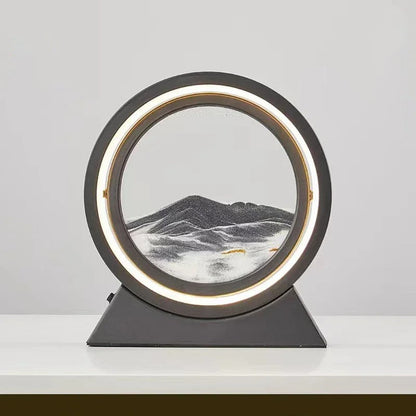 Lampe à Sable Mouvant – Art et Lumière en Mouvement