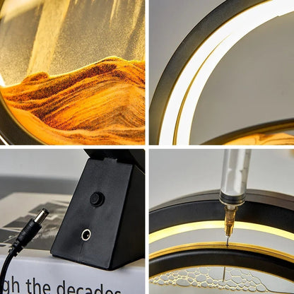 Lampe à Sable Mouvant – Art et Lumière en Mouvement