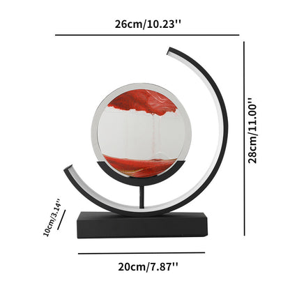 Lampe Sable Mouvant en Métal – Décoration Artistique
