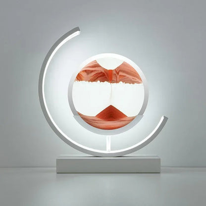 Lampe Sable Mouvant en Métal – Décoration Artistique