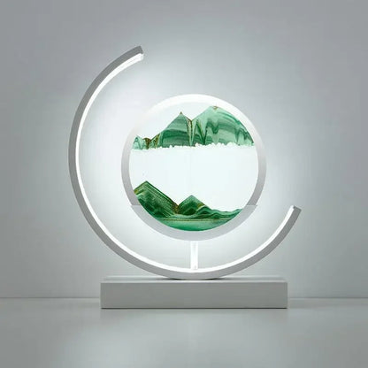 Lampe Sable Mouvant en Métal – Décoration Artistique