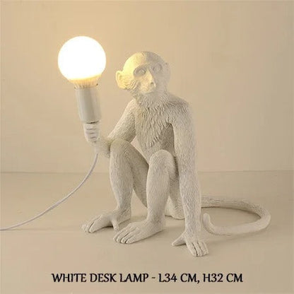 Lampe Singe en Résine – Déco Originale et Lumineuse