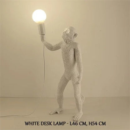 Lampe Singe en Résine – Déco Originale et Lumineuse