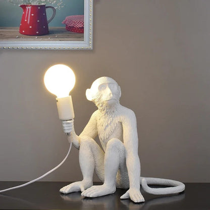 Lampe Singe en Résine – Déco Originale et Lumineuse