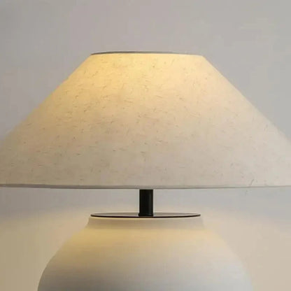 Lampe de chevet style japonais en céramique