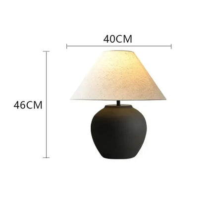 Lampe de chevet style japonais en céramique