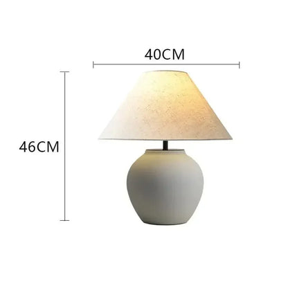 Lampe de chevet style japonais en céramique
