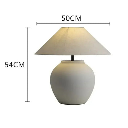 Lampe de chevet style japonais en céramique