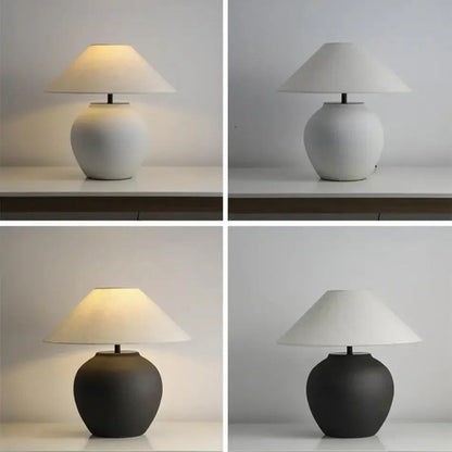 Lampe de chevet style japonais en céramique