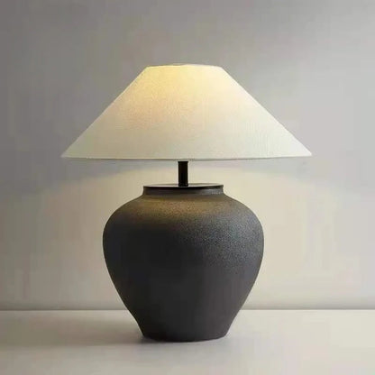 Lampe de chevet style japonais en céramique