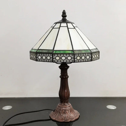 Lampe de Table Style Tiffany en Vitrail