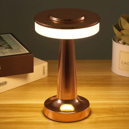 Lampe de Chevet Métal Tactile Rechargeable
