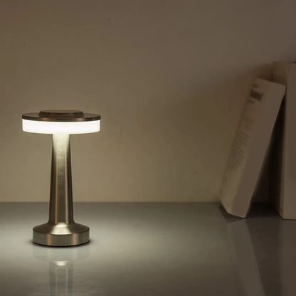 Lampe de Chevet Métal Tactile Rechargeable