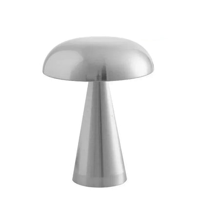 Lampe de chevet tactile design champignon en métal