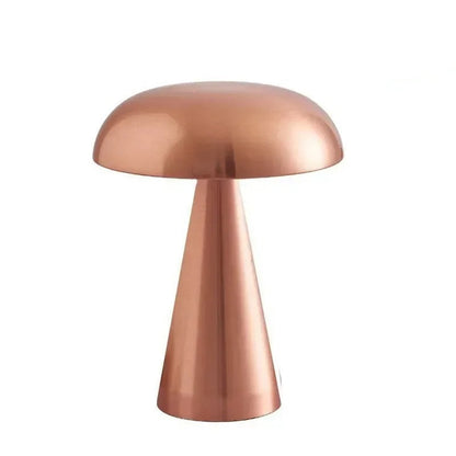 Lampe de chevet tactile design champignon en métal