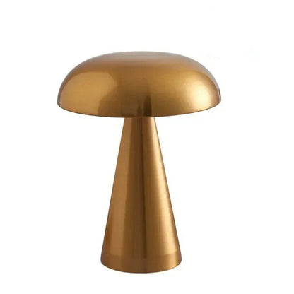 Lampe de chevet tactile design champignon en métal